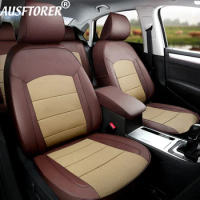 Genuine Leather &amp; PVC Leather Seat Covers for Subaru XV 2012 2015 2018 2021 Seats Cover Sets Car Supports Accessories 12PCS/Set