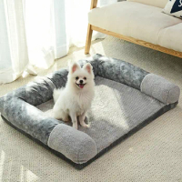 Winter Keep Warm Dog Cat Sofa Bed Sleeping for All Seasons Foldable Mat Nest Soft Cotton Breathable Puppy Kennel Mattress