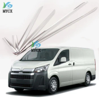 Chrome Molding Door Body Strips For TOYOTA Hiace 2019 2020 (H300) Accessories Trim Covers Car styling