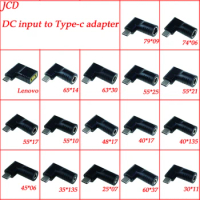 Laptop Power Connector 65W DC Adapter Charger Converter for Lenovo Hp Asus 7.4*5 7.9*5.5mm Female to USB Type C PD Adaptor Male