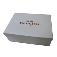 ~雪黛屋~COACH 紙盒國際正版中型包包尺寸立體紙盒進口紙材質#6312