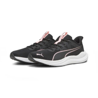 【PUMA】REFLECT LITE 女鞋 慢跑鞋 黑 桃紅(37876804)