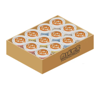 【PAW PAW LAND 肉球世界】鮮味大絲_肉絲主食罐80gX24入(貓主食罐 鮪魚 雞肉 蝦青素)