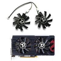 New GPU Fan 4PIN GA92B2U GA92S2U 87MM Dataland Rx 560 Xt RX570 Rx 580 Powercolor Radeon reed Draak Rx 570 Dual Cooling Fan