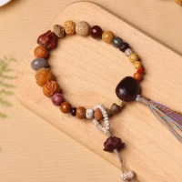 Eighteen Seed Bodhi Buddha Beads Hand String Eighteen Seed Beads Holding Diamond Star Duobao 18 Seed Male and Female Bracelets