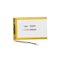 Banggood 3.7V 5000mAh 706090Lipo Polymer Lithium Rechargeable Li-ion Battery Cells for poewr Tablet PC Portable Battery