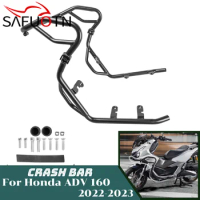 ADV160 Engine Guard Highway Crash Bar Bars For Honda ADV 160 2022 2023 2024 Motorcycle Frame Protection Bumper Accessories