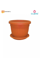 Claris Claris Pot Bunga Plastik free Tatakan 5840 - Coklat