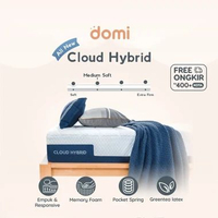 Domi Cloud Hybrid Mattress 28cm / Kasur Pocket Spring Green Tea Latex / Open-Cell Memory Foam 160 x 