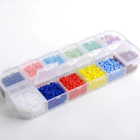 2mm Glass Seed Spacer Beads Multicolor Jewelry Necklace Bracelet DIY Making Accessories Sewing Beads