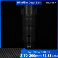 Nikkor 70200 / Z 70-200 F2.8S Lens Sticker for Nikon Z 70-200mm f/2.8 VR S Lens Decal Skin Premium Wraps Cases Protective Film