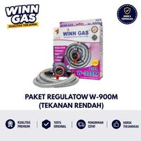 WINN GAS PAKET SELANG REGULATOR FLEXIBLE W-900M/PAKET SELANG REGULATOR TEKANAN RENDAH/REGULATOR WINN