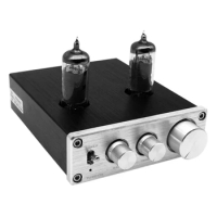 FX-AUDIO TUBE-03 HiFi Audio Preamplifier 6K4 Vacuum Tube Amplifier Buffer Treble Bass Adjustment RCA