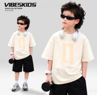 Bộ Quần Áo Bé Trai \AFTER GLOW\" Vibes Kids - Set Thun Cho Bé 3-8 Tuổi Form Rộng Streetwear Oversize