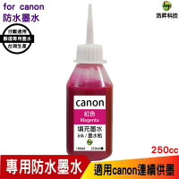 hsp 浩昇科技 for CANON 250CC 連續供墨 奈米防水 填充墨水 紅色 適用iB4170 MB5170