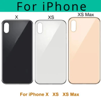 Big Hole Back Glass Battery Cover for iPhone X XS XS MAX Rear Door Housing Case Back Glass Cover with Adhesive for iphone X