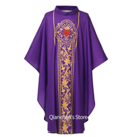 Áo choàng nam Celents Chasuble lễ phục áo choàng linh mục trang phục cosplay in hình thánh giá
