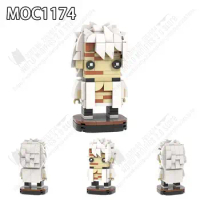 MOC1174 Creative MOC Shinazugawa Sanemi Model Building Blocks Anime Demon Slayer Action Figure DIY Assembly Bricks Toys For Kids
