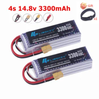 4S 14.8V 3300mAh 60C Lipo Battery with XT30 XT60 T Connector Softcase Lipo Battery for RC Car Truck 