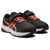 【asics 亞瑟士】GT-1000 11 PS 中童鞋(運動鞋 慢跑鞋 魔鬼氈 1014A238-009)
