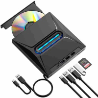 ขายส่งข้ามพรมแดน USB/Type-c เครื่องบันทึก DVD โทรศัพท์มือถือ การ์ด SD/TF ไดรฟ์ออปติคอลภายนอกห้าในหนึ