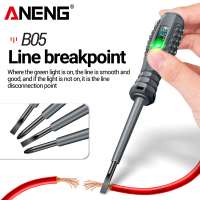 Obeng Tespen Tester Pen with Dual LED Indicator Minus