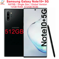 Samsung Galaxy Note10+ Note10 Plus 5G N976B 512GB ROM 12GB RAM Global Version 6.8" Octa Core Exynos Original 5G
