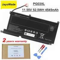JayoWade New PG03XL Laptop Battery For HP Pavilion Gaming 15-DK dk0003nq 15-dk0020TX 15-ec 15-ec0000 OMEN 5X FPC52 Series 52.5WH