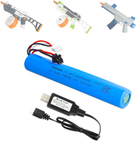 7.4V 2000mAh Splatter Ball Gel Blaster1 Pack Rechargeable Batteries with USB Charger Compatible with