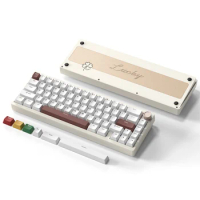 Womier SK65 65% Aluminum Alloy Shell Gaming Mechanical Keyboard Wireless Keyboard Tri-Mode Hot Swap Gasket Mounted RGB Keyboard
