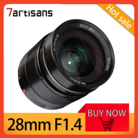 7Artisans 28mm F1.4 Full Frame Large Aperture MF Portrait and Landscape Photography Lens for Leica M/Sony A7II