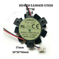 GT730-1GD3-V5 HD4550 T124010DL Fan 2.6cm 12V 2-Wire