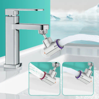 【CONI】720°萬向旋轉水龍頭延伸器 過濾淨水省水轉接頭 2段調節防噴濺節水器 廚房浴室起泡器/噴頭
