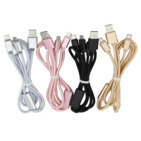300pcs 3 in 1 USB Cable Type C Charging Cord 1.2m for Samsung S10 Xiaomi Redmi Note 8 Micro Usb Line For iPhone 13 12 XS X