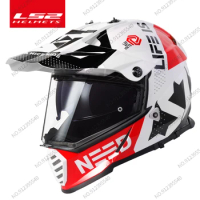 LS2 PIONEER EVO off-road motorcycle helmet double lens mx436 motocross helmets capacete casco casque DOT 100% original