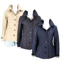 BURBERRY [專櫃$41500]  巴寶莉絎縫格紋鋪棉溫控外套-3色可選