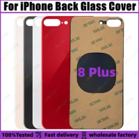 For iPhone 8 Plus Back Glass Panel Battery Cover Replacement Parts optimal quality Big Hole Camera Rear Door Housing Case Bezel