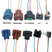 Penyesuai Soket Abah-abah Wayar LED, 9005 H7 H1 H11, Asal, untuk Lampu Kabus Lampu Depan, 1 Keping