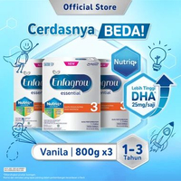 Enfagrow Essential 3 Susu Formula Anak 1 - 3 Tahun Vanila 800 gr [3 Pcs]