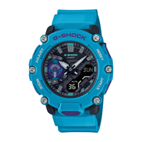 G-SHOCK 碳核心防護構造雙顯計時錶-藍綠 (GA-2200-2A) 廣三SOGO