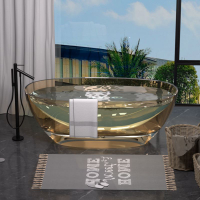 立芠透明樹脂浴缸家用彩色橢圓形浴盆酒店民宿雙人一體獨立式泡澡 浴缸/亞克力浴缸/衛浴浴盆/沐浴桶/浴桶泡泡浴/泡澡桶/保溫小缸/恆溫浴缸/小型浴缸/雙人浴缸