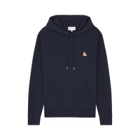 Maison Kitsune Chillax Patch Regular Hoodie Ink Blue