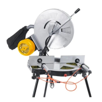 S405 16 Inch Electric Circular Saw High Precision Cutting Machine Aluminum Alloy Chainsaw 45° Miter Angle Stainless Steel Cutter