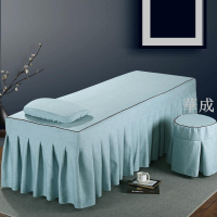 美容床床罩 美容床套 按摩床單床罩單件新款美容床套棉麻簡約美容院美容床專用四季通用