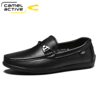 Camel Active 2021 New Men Shoes luxury Brand Genuine Leather Casual Driving Oxfords Shoes Men Loafers Moccasins Shoes Men Flats