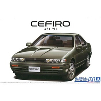 Aoshima 06111 static assembled car model toy 1/24 scale For NISSAN A31 1991 CEFIRO car model kit