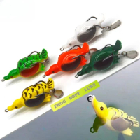 Soft Plastic Snakehead Jump Frog Lures Bass Topwater Swimbait 1PCS Duck Tube Artificial Bait Salt Water Fishing Lures China Sea