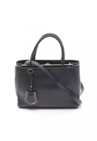 Fendi Pre-Loved Fendi PETITE 2JOURS Petit 2Jours Handbag leather black 2WAY