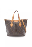 Louis Vuitton Pre-Loved Louis Vuitton Palermo PM monogram Handbag PVC leather Brown 2WAY