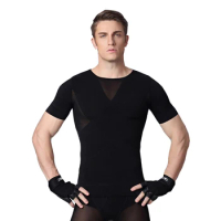 Men Body Shaper Waist Trainer Body Homme Gynecomastia Men Corset Compression Tshirt Slimming Vest Weight Loss Shapewear For Men